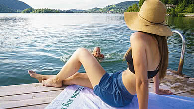 Schliersee, an den Bootshütten in Fischhausen