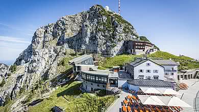 Wendelstein Seilbahn im Sommer