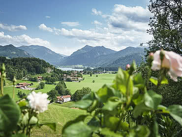 Blick von Brenten auf Hausham und Schliersee