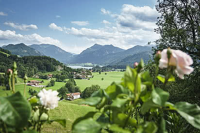 Blick von Brenten auf Hausham und Schliersee